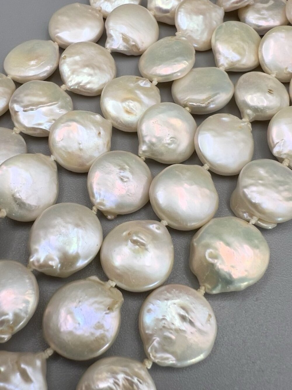 Vintage Six Strand Coin Pearl Necklace - Picture 8 of 12